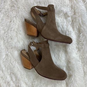 Anthropologie Latigo Suede Booties